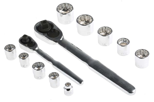 Product image for 35PC 1/4"& 3/8"DR LOW PROFILE SOCKET SET
