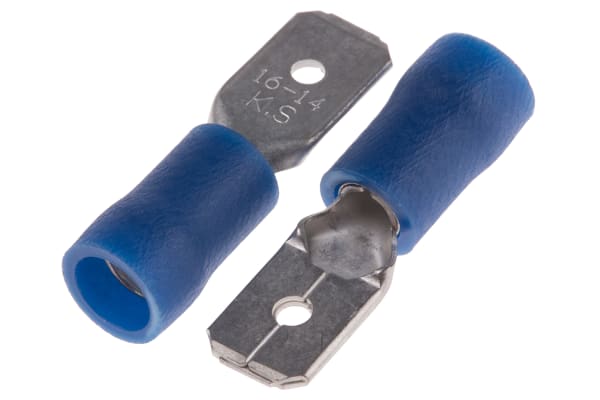 Product image for Crimp tab terminal, 6.35mm, 16-14 AWG