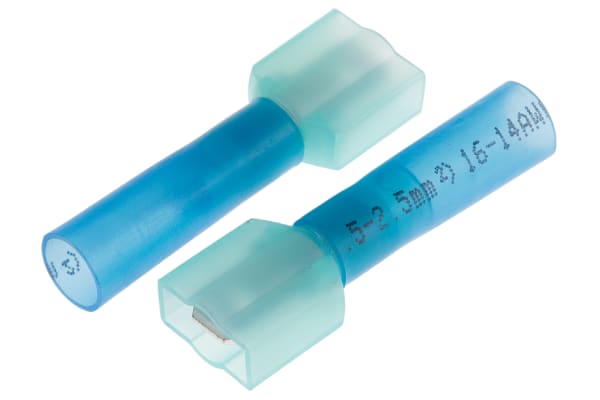 Product image for Heatshrink tab terminal,6.35mm,16-14 AWG