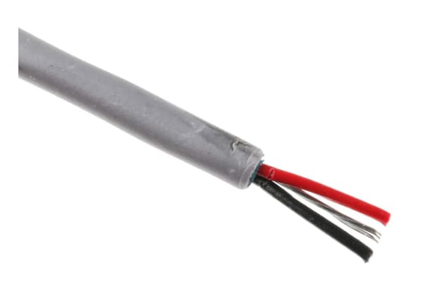 Product image for Grey PVC 1 pair foil shielded cable,305m