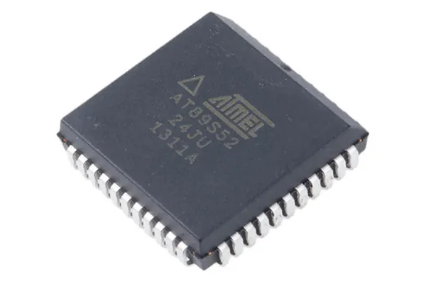 Product image for MCU 8K Flash ISP 256 RAM 24MHz 5V PLCC44