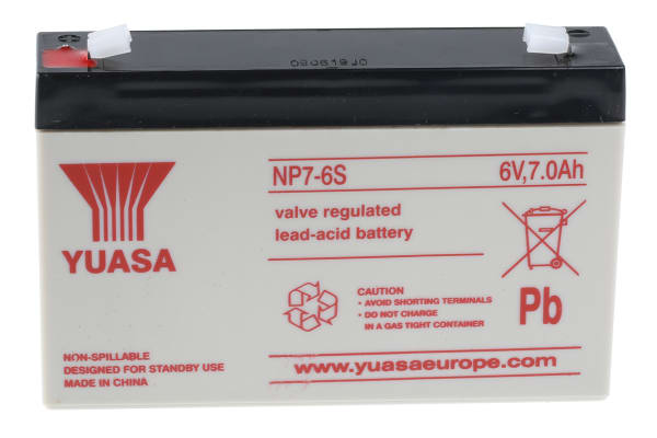 Product image for NP SEALED LEAD ACID BATTERY,6V 7AH