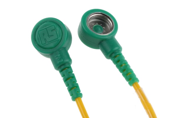 Product image for Grounding connection cord, 1 Mohm 2m L