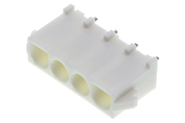 Product image for 4 way vertical mounted PCB pin header