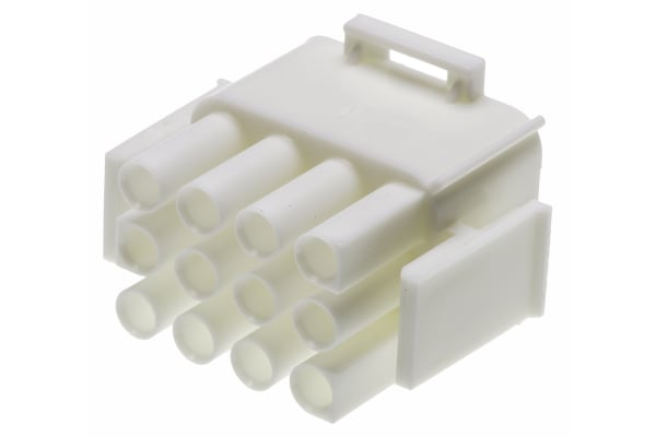 Product image for 12 way white plug housing