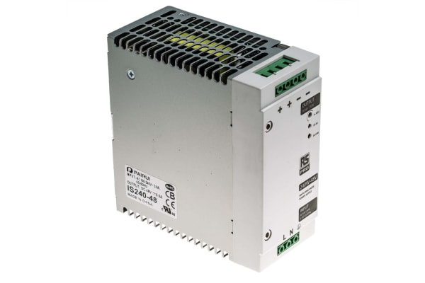 Product image for Din Rail Power Supply, 240W, 48V Output