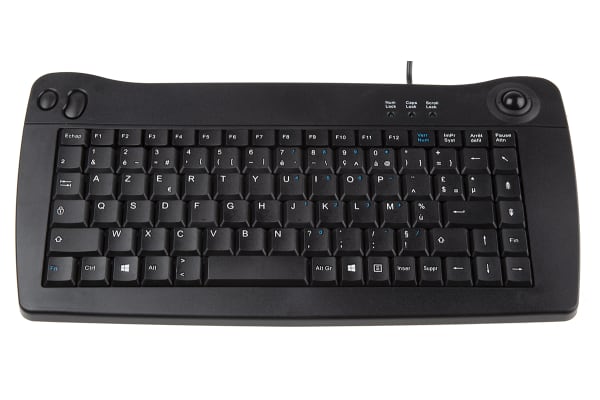 Product image for RS Pro Mini USB TB Keyboard  Blk Azerty