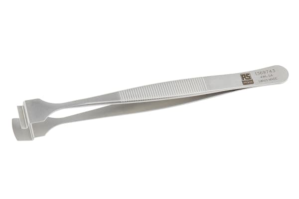 Product image for WAFER TWEEZERS SERRATED HANDLES 125MM