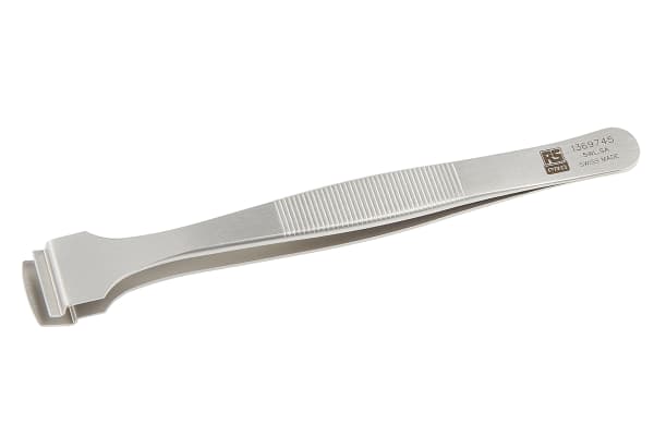 Product image for WAFER TWEEZERS SERRATED HANDLES 130 MM