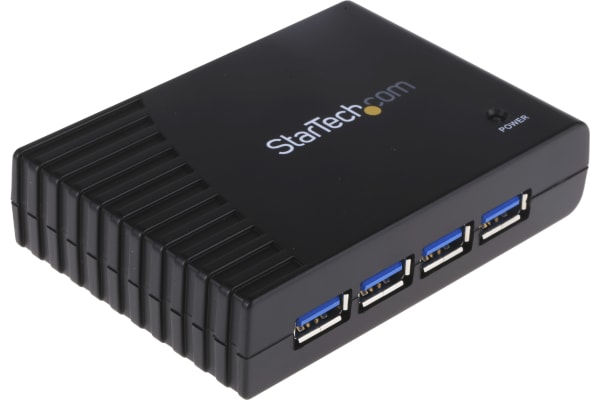 Product image for 4 PORT BLACK SUPERSPEED USB 3.0 HUB