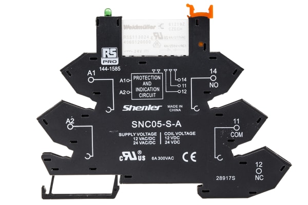 Product image for Interface Relay Module Spring 24Vacdc