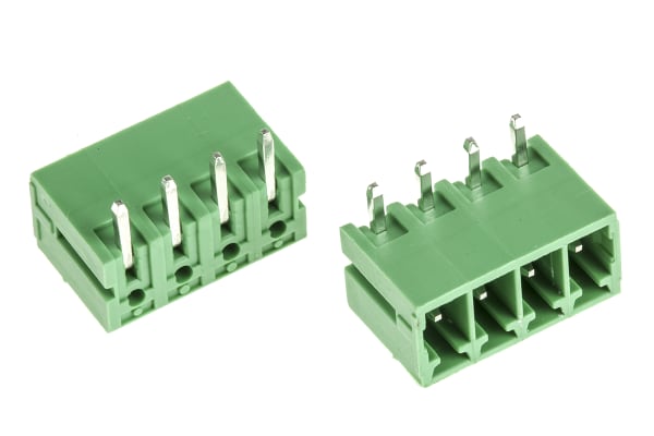 Product image for 3.5mm pluggable terminal block,header,4P