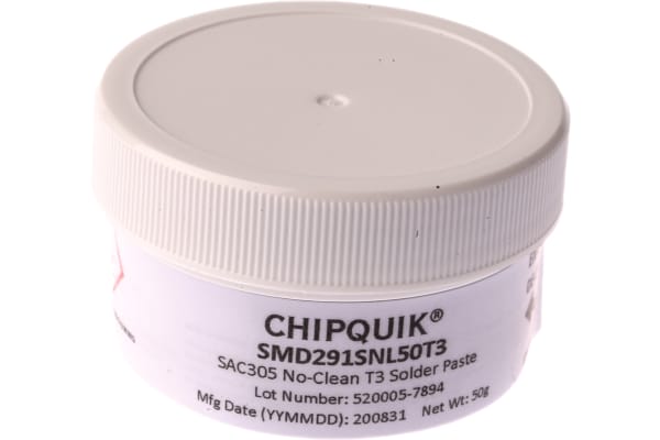 Product image for SOLDER PASTE,SAC305, 50G JAR