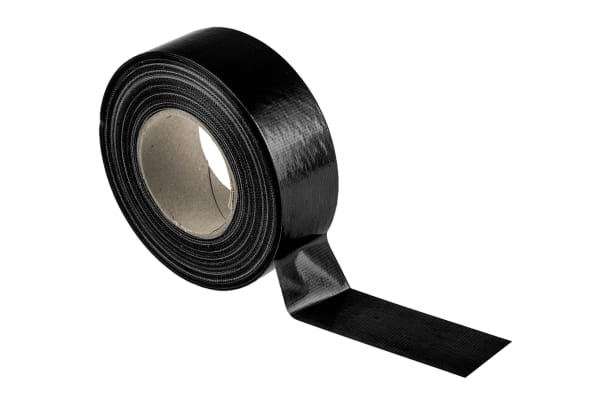 Product image for RS Pro Cloth tape black 50mm x 50m