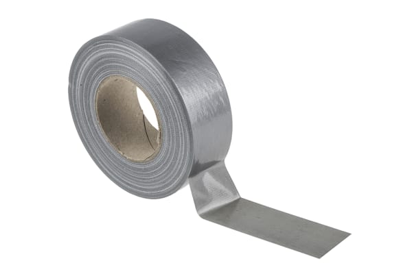 Product image for RS Pro Cloth tape silver 50mm x 50m