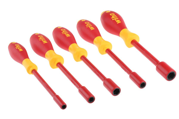 Product image for Wiha Tools VDE Hex Screwdriver Set 5 Piece