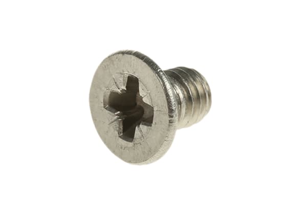 Product image for A4 s/steel cross csk head screw,M4x6mm