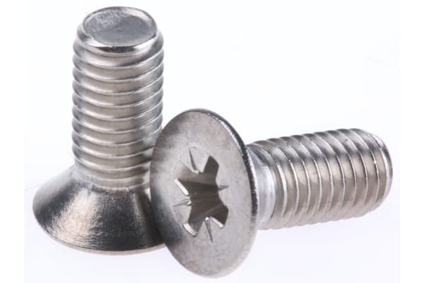 Product image for A4 s/steel cross csk head screw,M5x12mm