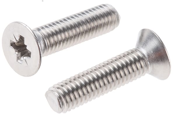 Product image for A4 s/steel cross csk head screw,M5x20mm