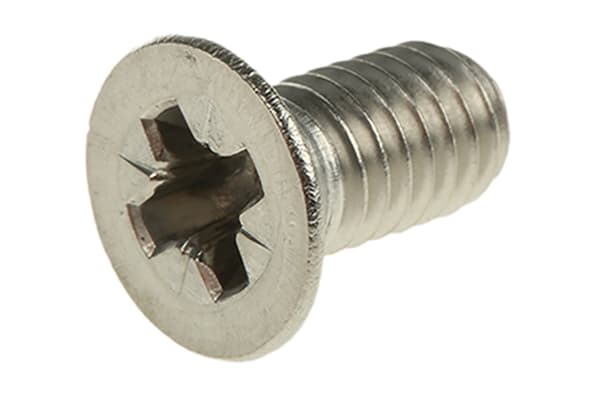 Product image for A4 s/steel cross csk head screw,M6x12mm