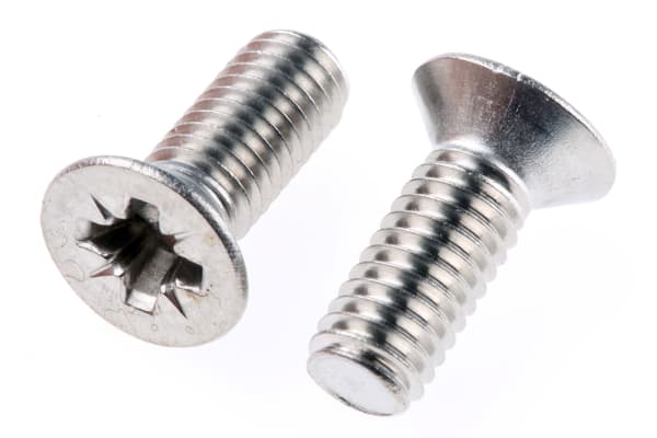 Product image for A4 s/steel cross csk head screw,M6x16mm