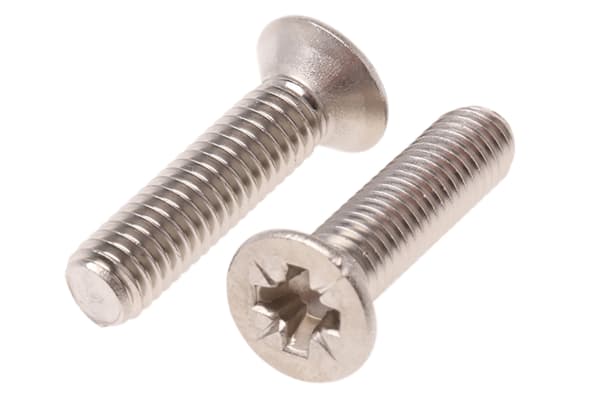 Product image for A4 s/steel cross csk head screw,M6x25mm