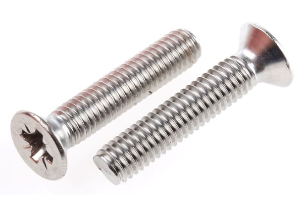 Product image for A4 s/steel cross csk head screw,M6x30mm