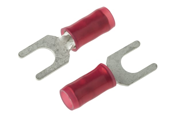 Product image for Spade terminal PIDG,red,AWG 22-16, M4