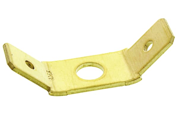 Product image for Tab terminal, stud mount,FASTON 250, 45°