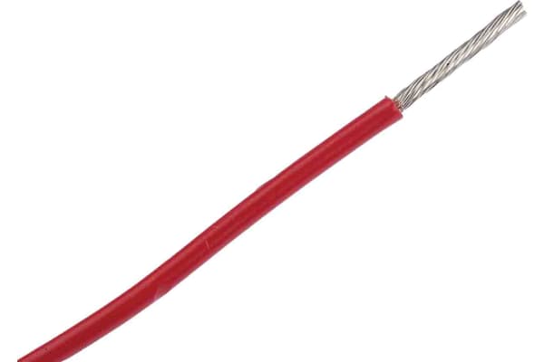 Product image for Wire 16 AWG PVC 300V UL1007 Red 305m