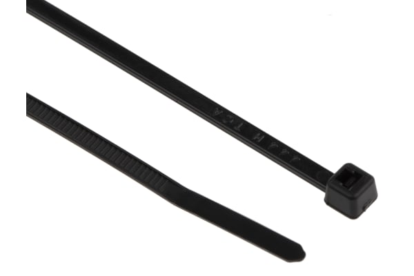 Product image for Black nylon cable tie 100x2.5mm