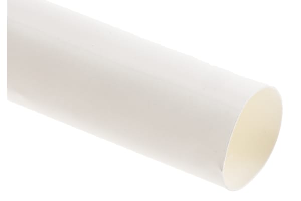 Product image for White heatshrink tubing,12.7mm bore