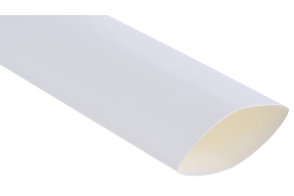 Product image for White heatshrink tubing,25.4mm bore