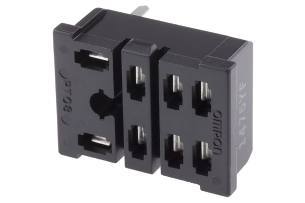 Product image for 8 pin plug in relay socket