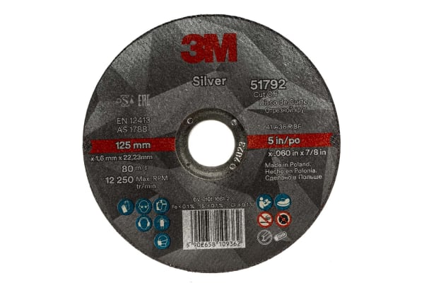 Product image for 3M SILVER CUT-OFF WHEEL  T41