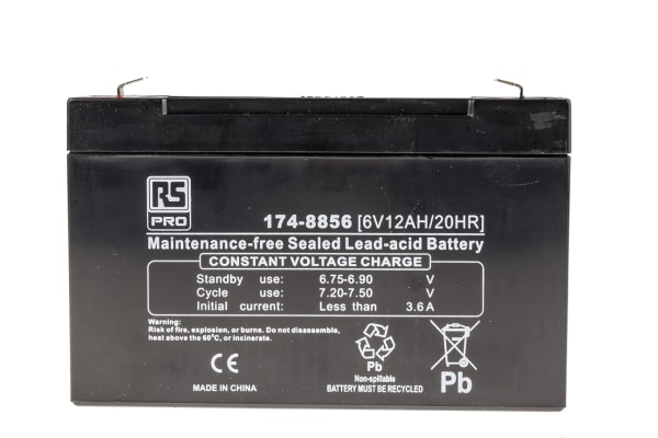 Fiamm 12V FG21803 Sealed Lead Acid Battery - 18Ah - RS Components Vietnam