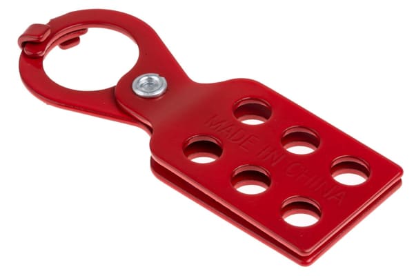 Product image for BRADY ECONOMY LOCKOUT HASP - RED