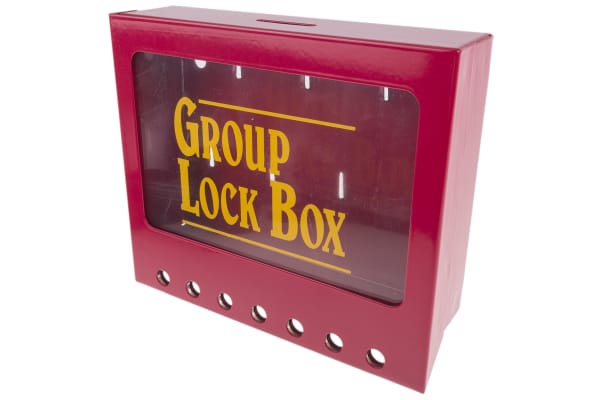 Product image for METAL WALL-MOUNTED GROUP LOCKOUT BOXES