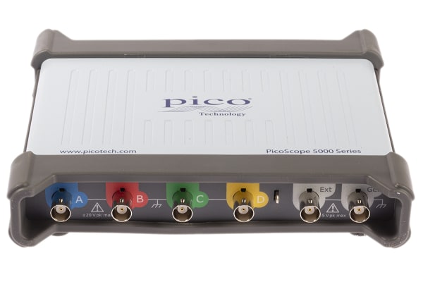 Product image for Pico Technology 5444D PC Based Oscilloscope, 200MHz, 4 Channels