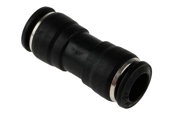 Product image for RS PRO Tube-to-Tube Pneumatic Straight Tube-to-Tube Adapter, Push In 8 mm to Push In 8 mm