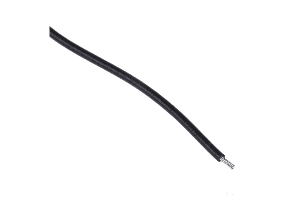 Product image for Wire 24 AWG PVC 300V UL1007 Black 30m