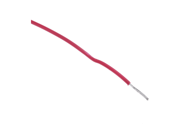 Product image for Wire 30AWG 600V UL1213 Red 30m