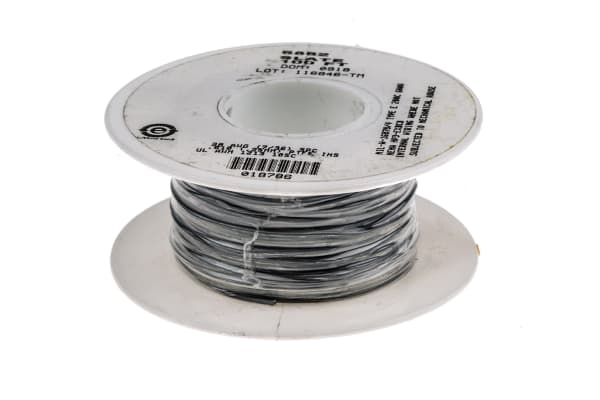 Product image for Wire 28AWG 600V UL1213 Grey 30m