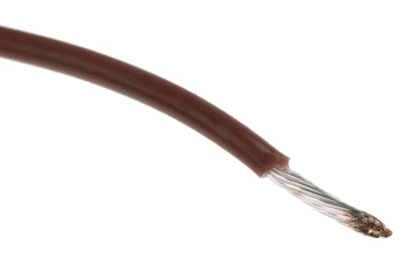 Product image for Wire 20AWG 600V UL1213 Brown 30m