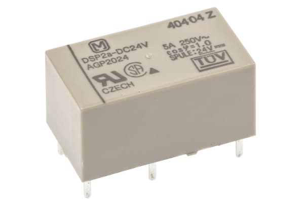 Product image for DPNO miniature power relay,5A 24Vdc coil