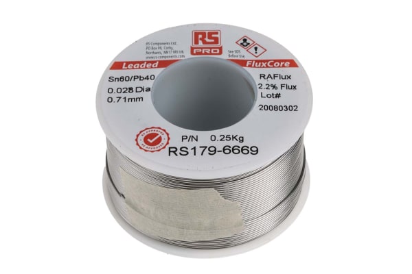 Product image for LEADED ROSIN SOLDER 0.7MM 250G