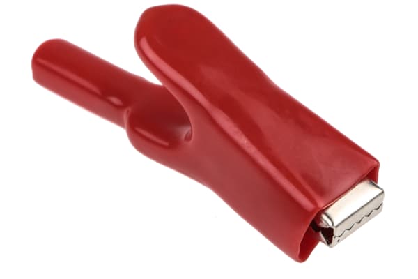 Product image for CLIP STEEL 40 AMP RED INSULATOR INCLUDED