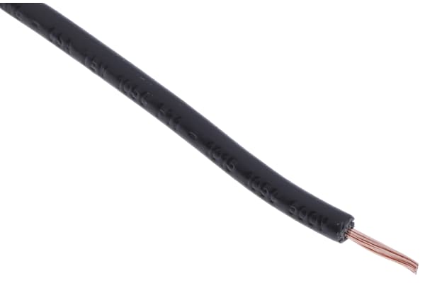Product image for Black tri-rated cable 0.5mm 100m