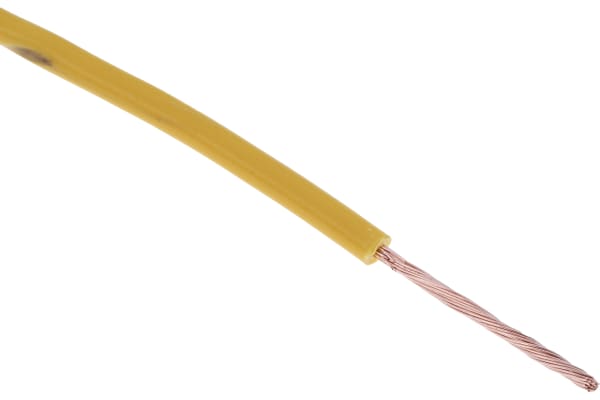 Product image for Yellow tri-rated cable 0.5mm 100m