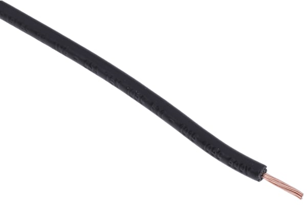 Product image for Black tri-rated cable 0.75mm 100m